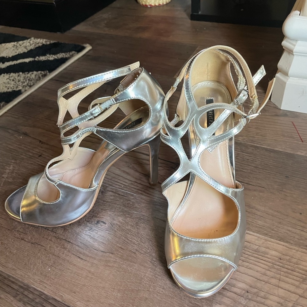Silver heels from Forever 21
